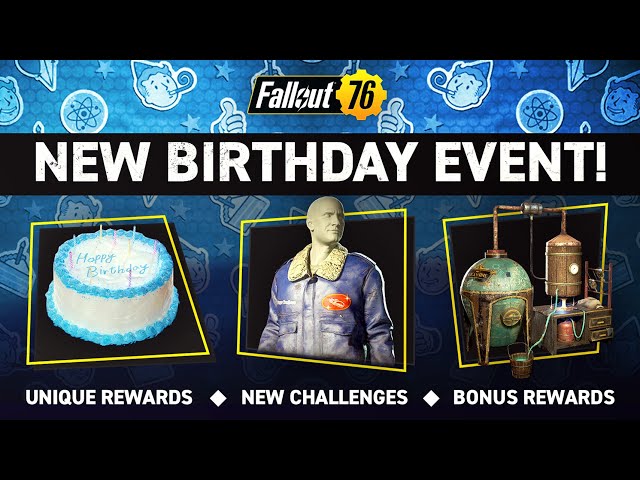 NEW Birthday Challenge Event! All Rewards and Challenges - Fallout 76