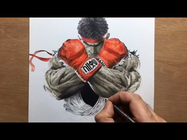 Drawing Ryu - Street Fighter Timelapse | Artology