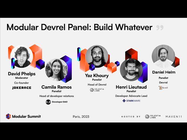Modular Devrel Panel: Build Whatever