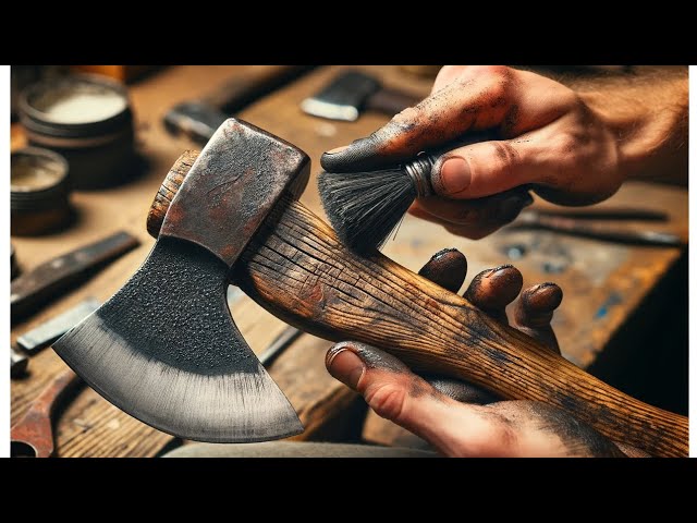 Old axe restoration. Restoration and customization