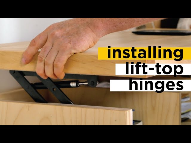 Installing Lift Top Coffee Table Hinges