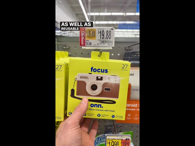 Walmart sells film, but we don't recommend them for developing...