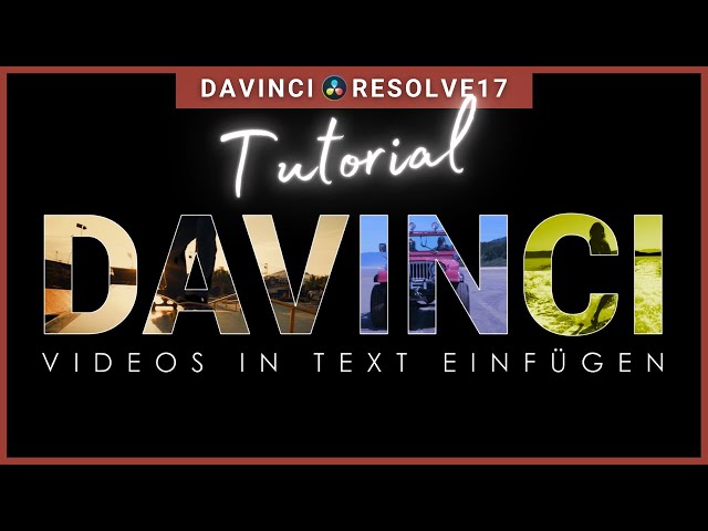 Davinci Resolve Video in Text | Mega kreative und coole Titel erstellen