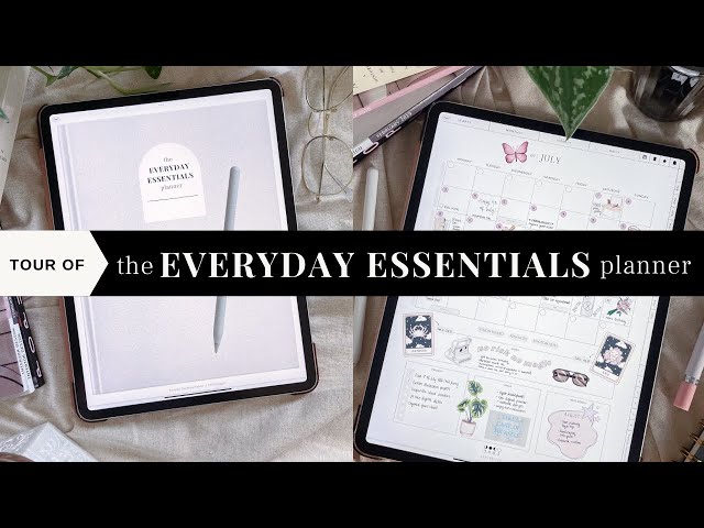 The Everyday Essentials Planner - Undated Digital Planner Flip Through + Goodnotes App Demo