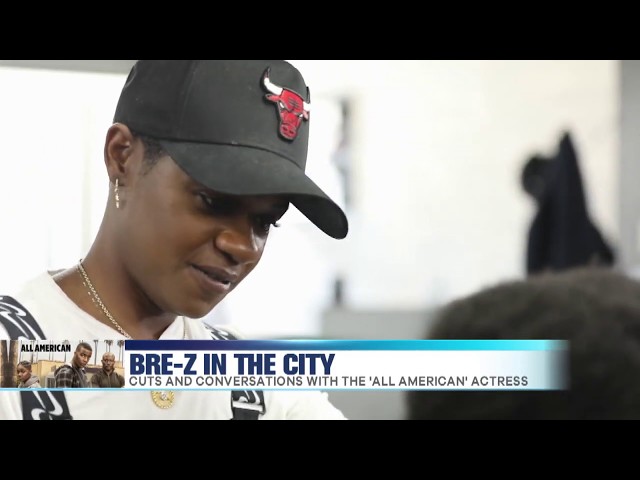 Actress Bre-Z Cuts Hair in Chicago