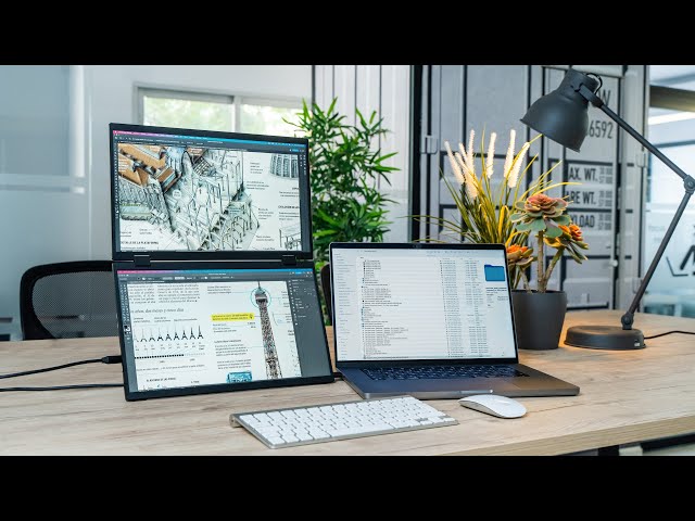 UPERFECT Delta Δ First Folding Dual Screens Portable Monitor