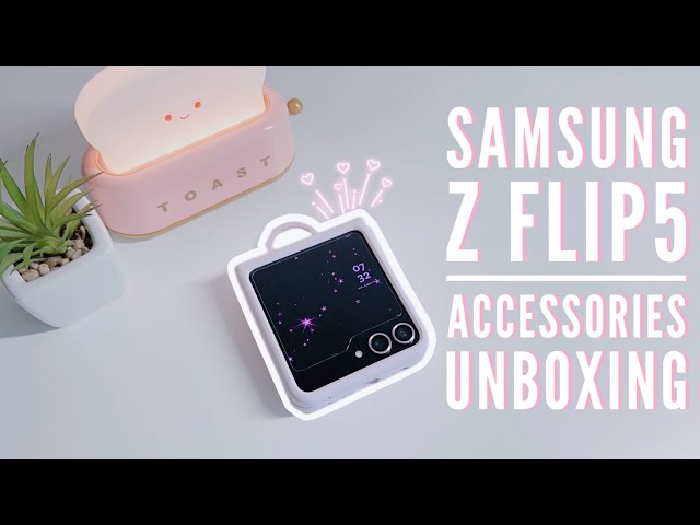 Samsung Z FLIP5 ACCESSORIES UNBOXING