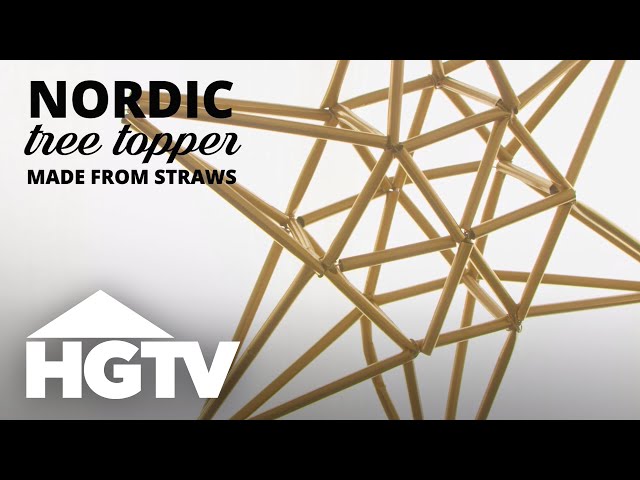 Make a Nordic-Inspired DIY Tree Topper | HGTV