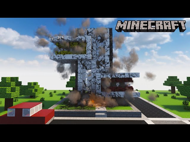 Destroying a Minecraft House with Realistic Physics | Teardown