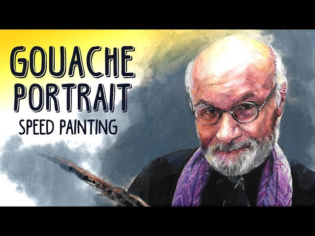 Gouache Portrait Speed Painting || Salvatore Catalano