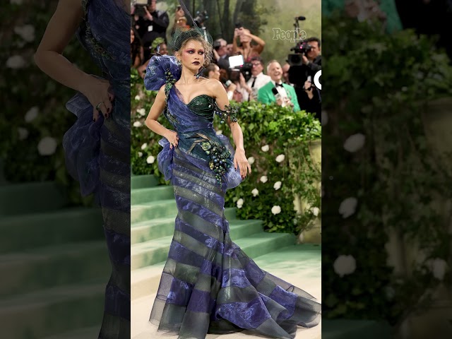 Zendaya Wears Peacock-Inspired Gown at 2024 Met Gala