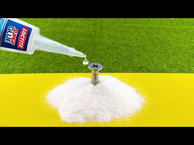 Super Glue and Baking Soda Miracle! Pour Glue on Baking soda and Amaze With Results