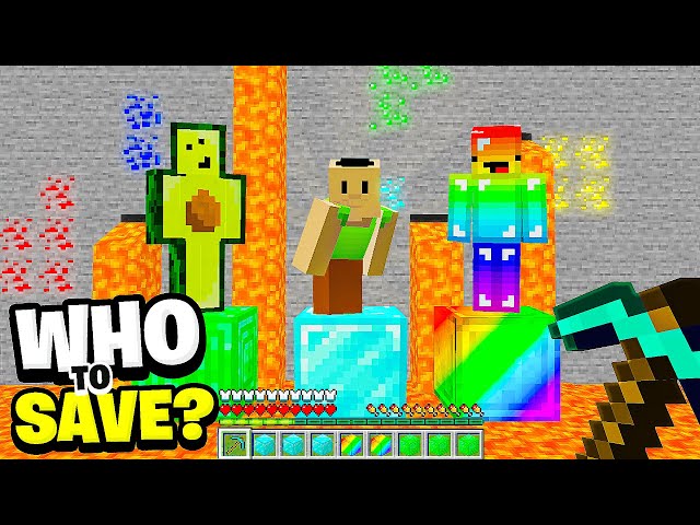 Who to Save: HAMOOD or AVOCADOS from MEXICO or RAINBOW MAN in MINECRAFT?