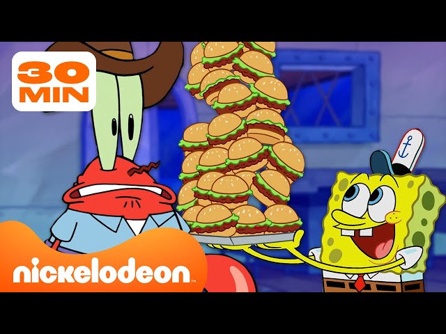 SpongeBob | Wszyscy, którzy kiedykolwiek pracowali POD TŁUSTYM KRABEM 🍔 | Nickelodeon Polska