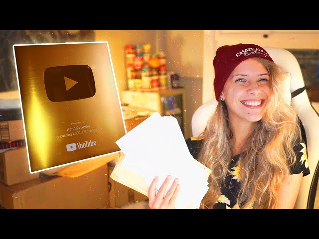1 MILLION SUBSCRIBER PLAQUE UNBOXING + PO BOX OPENING #3 💛 (i cried again ok LOL)
