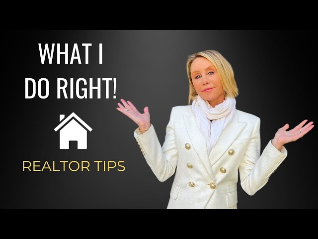 My experience as a realtor--tips for success!