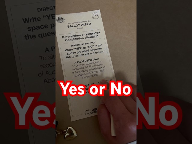 Do I have to vote?? | Vote yes   yes 👍 #yes #vote #australia #australian