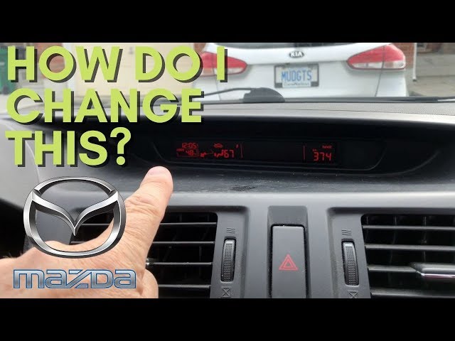 Mazda dash - converting Celcius to Fahreneheit and back again