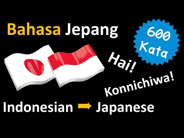 Belajar Bahasa Jepang | Kosa kata Frase dan tatabahasa | Bahasa Indonesia