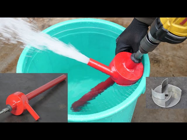 How To Make A Simple Water Pump Using Drill Machine | Diy Powerful Water Pump | DIY