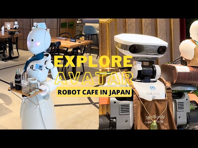 Explore the Futuristic Avatar Robot Cafe in Tokyo Japan, Dawn Cafe Vlog