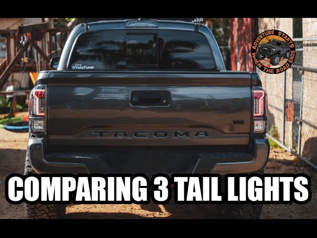 3RD GEN Tacoma Alpha Led Taillights Install Then COMPARING 3 DIFFERENT STYLES Side by Side
