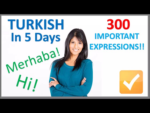 Learn Turkish in 5 Days - Conversation for Beginners