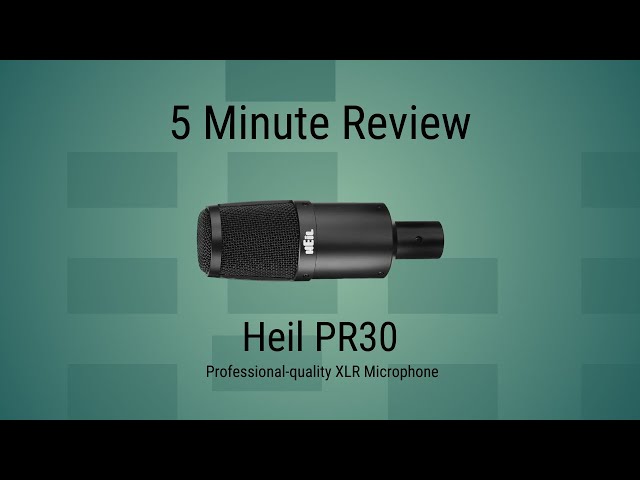 5 Minute Review: Heil PR 30 Dynamic Microphone For Podcasters