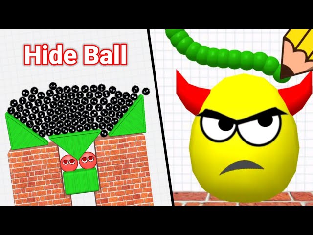 📲♥️ Hide Ball (draw to smash, save the doe ) 2048 gameplay part 13