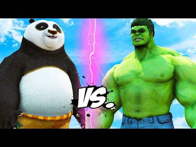 Hulk vs Po - Kung Fu Panda