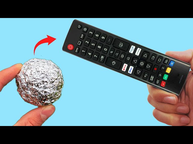 Just Put Aluminum Foil On The Remote Control And You'll Be Amazed! How To Fix Any TV Remote Control!