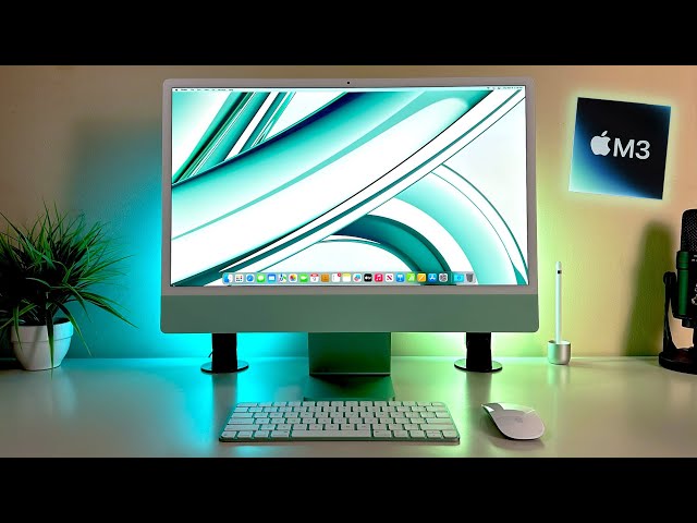 NEW 2023 24" M3 Apple iMac (GREEN) - Unboxing, Review & Tour | Best Value PC on the Market?