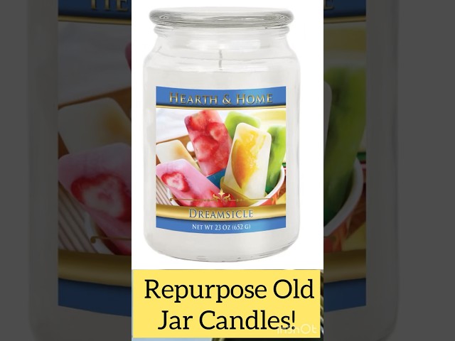 You’ll Love This Idea for Repurposing Old Jar Candles! #shorts #upcycling #repurposing #DIY