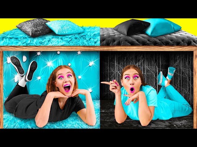 Secret Rooms Under The Bed | Rich VS Broke Funny Challenges by DuKoDu
