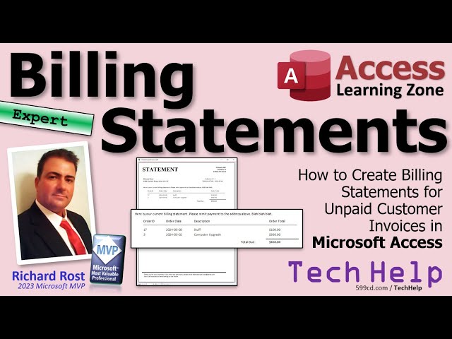 How to Create Billing Statements for Unpaid Customer Invoices in Microsoft Access