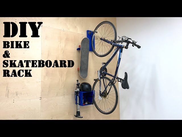 DIY Bike and Skateboard Rack