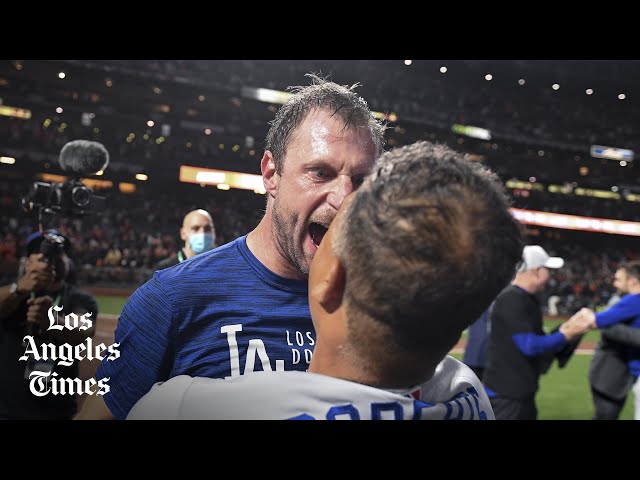 Dodgers players talk beating the Giants, moving on to the NLCS