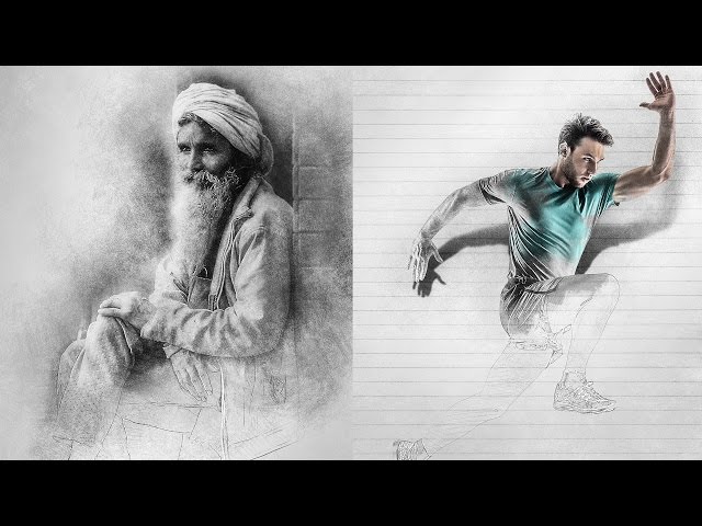Sketch Photoshop Effect Tutorial | Automatically create realistic sketch digital art