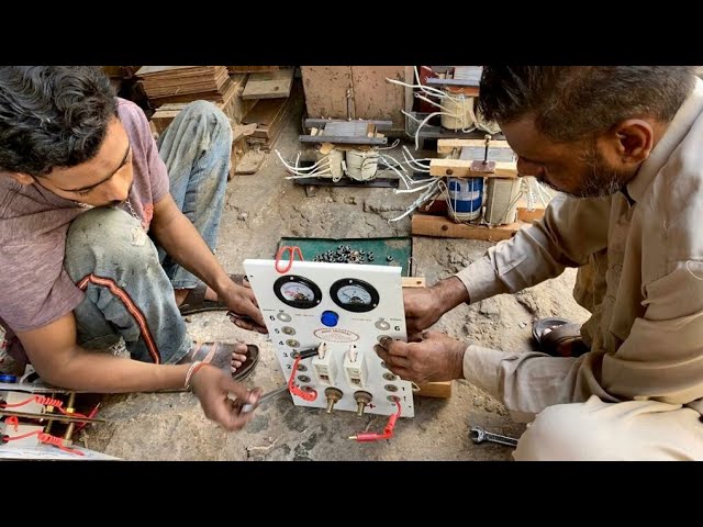 Amazing process of truck battery charger making