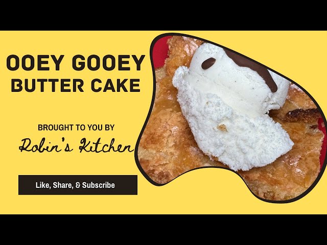 Ooey Gooey Butter  Cake | #ooeygooeycake | #robinskitchen |