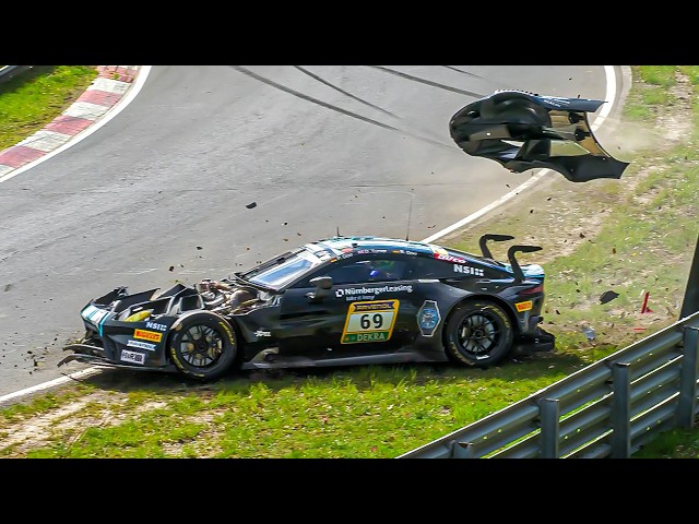 Nürburgring CRASH Aston Martin Vantrage GT3 | 06.04.2024 NLS Race 1 Nordschleife