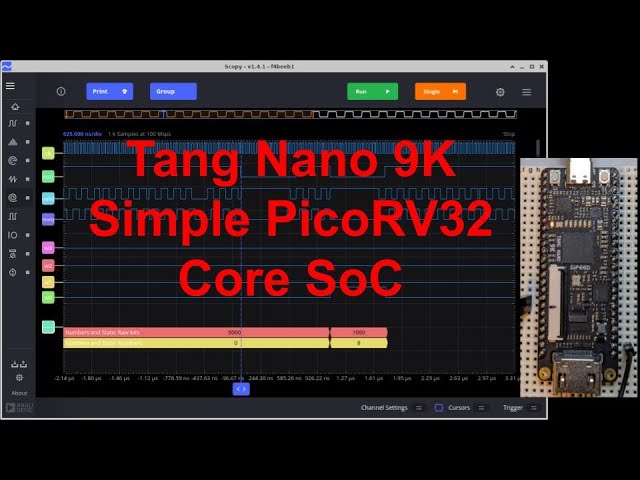 Tang Nano 9K Simple PicoRV32-based SoC on FPGA