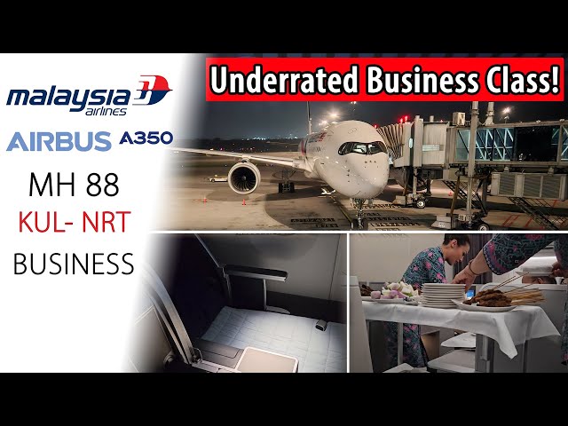 Malaysia Airlines A350 STUNNING Business Class | 🇲🇾 Kuala Lumpur to 🇯🇵 Tokyo (Narita)
