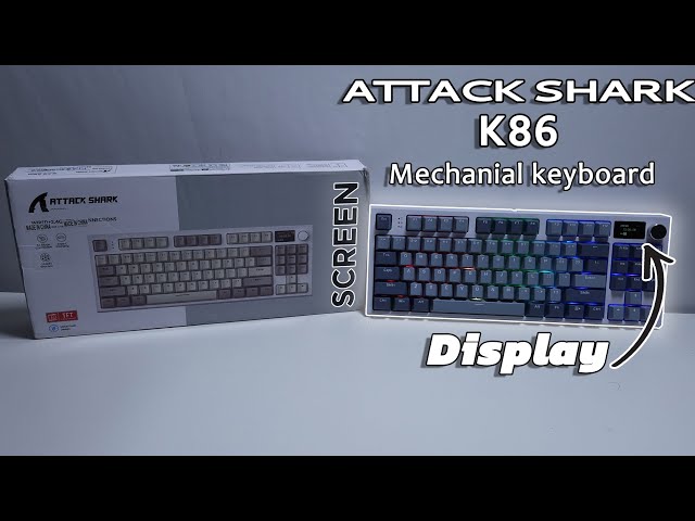 "ATTACK SHARK RK86 RGB 75% Wireless Gasket Mechanical Keyboard!"