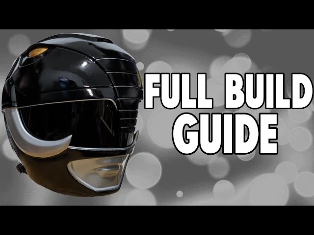 How To Make A Black Ranger Helmet! DIY Power Ranger Helmet Tutorial 3D Printed Guide #powerrangers