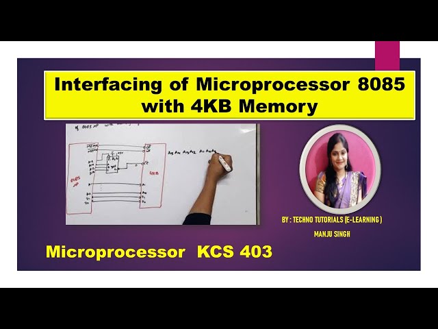 U1 L28  | Interfacing of 8085 Microprocessor with 4KB memory | Memory interfacing with 8085 MP