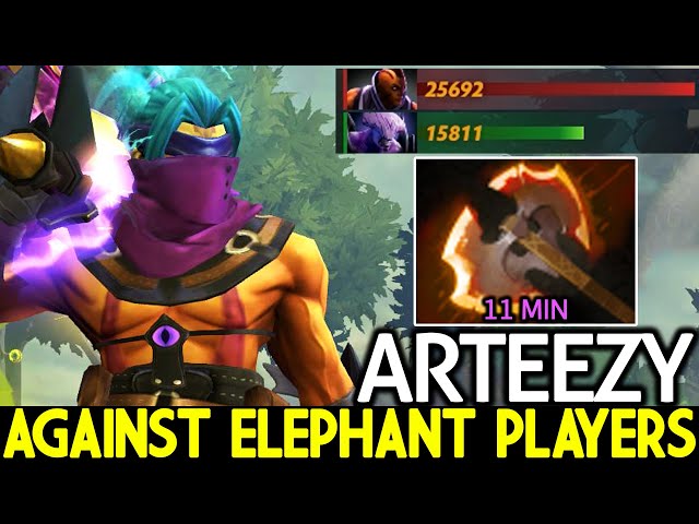 ARTEEZY [Anti Mage] Enter Farming Mode Against Elephant Players Dota 2