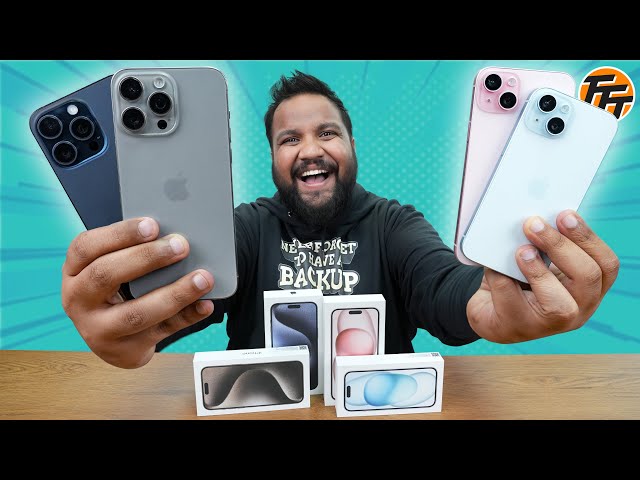 [Exclusive] iPhone 15, iPhone 15 Plus & iPhone 15 Pro Max Unboxing - Phone-களின் ராஜா!