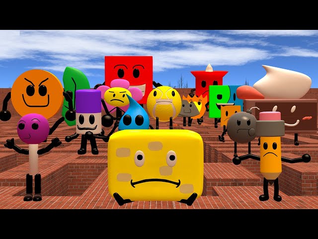 What If Battle For Dream Island 3D Memes Nextbot Chase Me In Maze In Garry's Mod