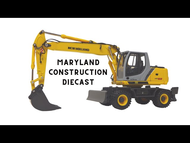 1:50 Ros New Holland MH 5.6 Rubber Tire Excavator Rubber Duck Review